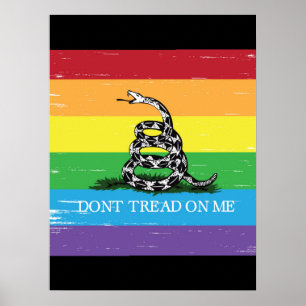 Poster Não me pise na bandeira Gadsden.