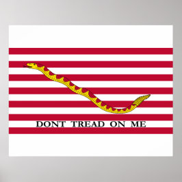 Poster Não me pise no Naval Jack dos EUA