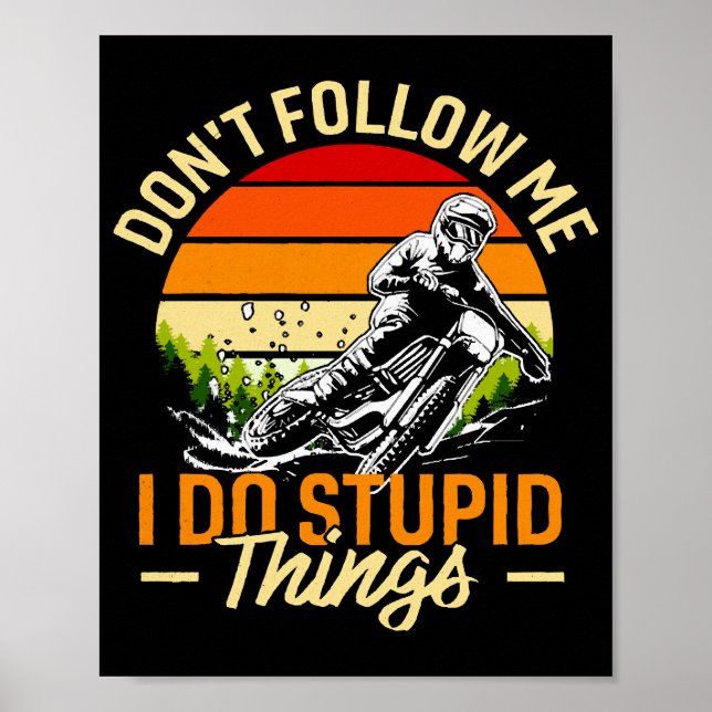 Poster Não me sigas, faço coisas estúpidas (Frente)
