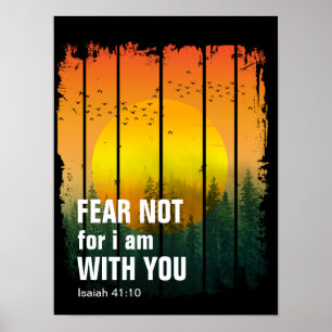 Poster NÃO MEDO POR ESTAR COM VOCÊ (isaiah 41:10)