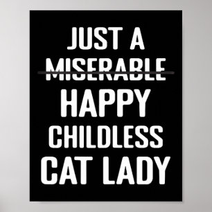 Poster Não Miserável, Feliz Gatinha, Mãe Pet