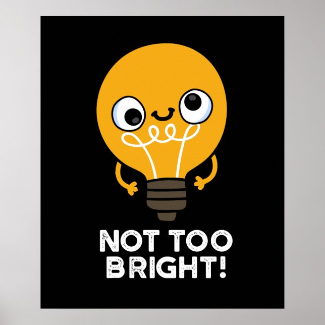 Poster Não Muito Brilhante Bola Engraçada Escuro BG (Frente)