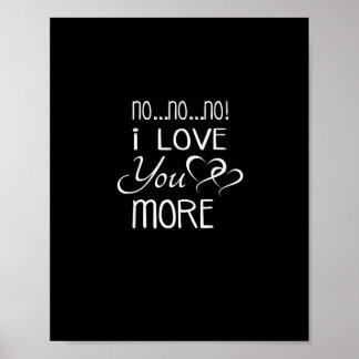 Poster Não Não Não Amo Você Mais Estilo de Casal Brincalh