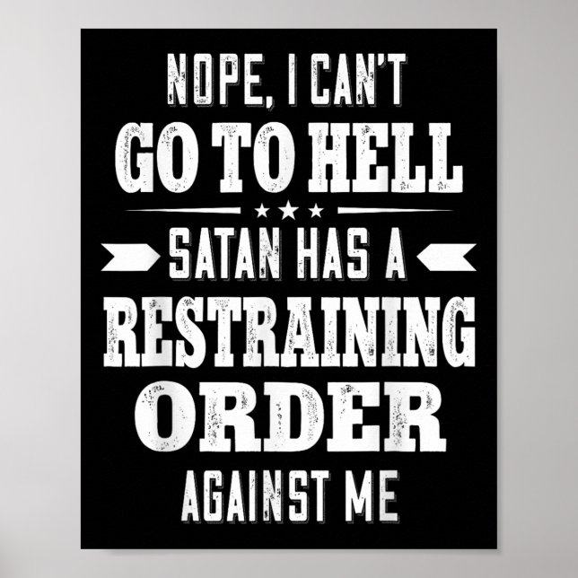 Poster Não, não posso ir para o inferno, Satanás tem uma  (Frente)