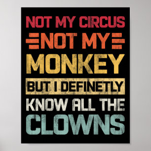 Poster Não O Meu Circo Não Os Meus Macacos, Mas Eu Conheç