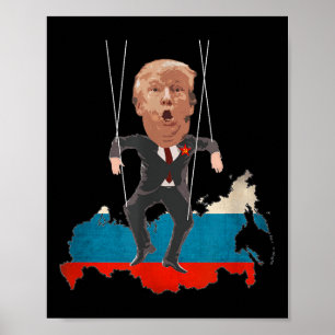 Poster Não O Meu Presidente - Donald Trump É Um Pupão Rus