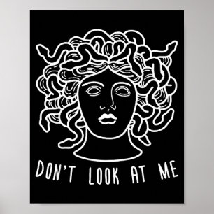 Poster Não Olhe Para Mim Medusa Cabelo De Cobra Grego Div