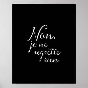 Poster Não olhe para trás - nenhum inspirado francês d