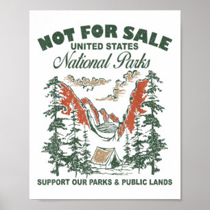 Poster Não Para Venda De Parques Nacionais Suportam Nosso