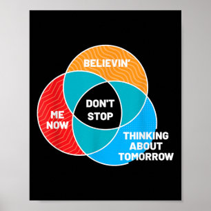 Poster Não Parar Diagrama Venn Clique Rock