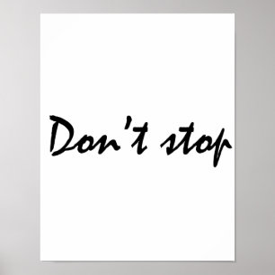 Poster Não pare