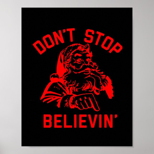 Poster Não pare de acreditar (Frente)