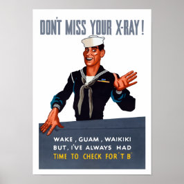 Poster Não perca seu raio-x — WW2