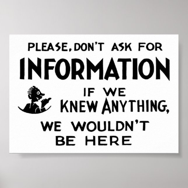 Pôster Não pergunte... (Frente)