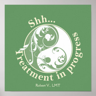 Pôster Não perturbe Yin e Yang