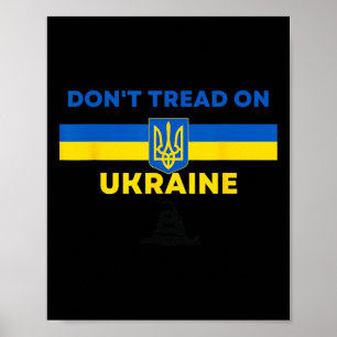 Poster Não Pise na Ucrânia! Apoiadores da Ucrânia Gadsden