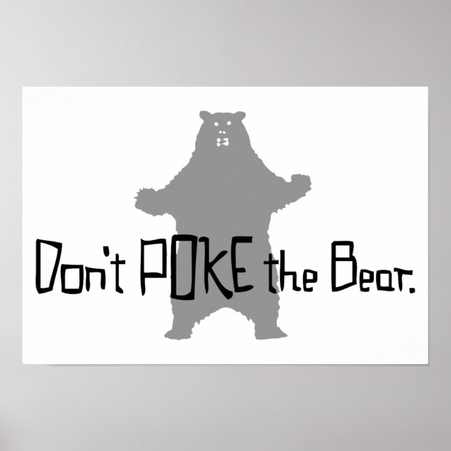 Pôster Não pise no URSO (Frente)