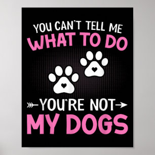 Poster Não pode me dizer o que fazer é não