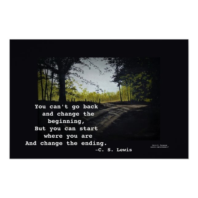 PÔSTER NÃO PODE VOLTAR A C.S.LEWIS (Frente)