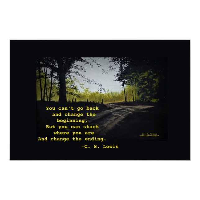 PÔSTER NÃO PODE VOLTAR A C.S.LEWIS (Frente)