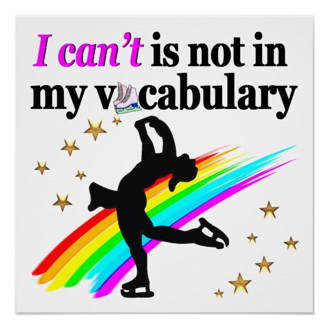 PÔSTER NÃO POSSO ESTAR NA MINHA PAREDE VOCABULÁRIA (Frente)