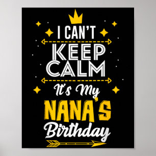 Poster Não posso ficar calmo É a Festa de aniversário da