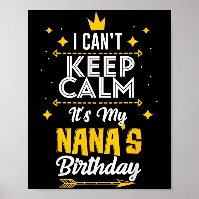 Poster Não posso ficar calmo É a Festa de aniversário da  (Frente)