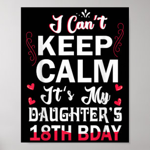 Poster Não posso ficar calmo É o 18º aniversário da minha