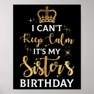 Poster Não posso ficar calmo É o aniversário da minha 