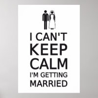 Não posso ficar calmo, vou me casar