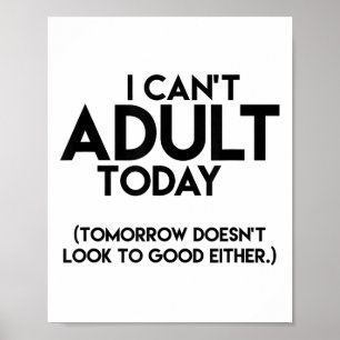 Poster Não posso me adorar hoje engraçado