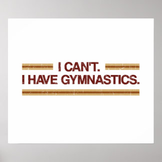 Poster Não posso ter ginástica