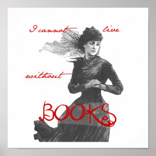 Poster Não posso viver sem livros