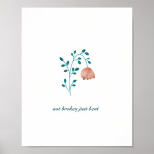 Poster Não quebrada, apenas uma citação dobrada com fl