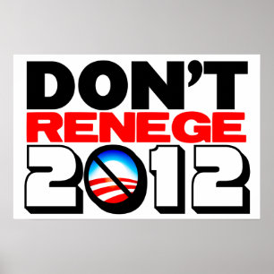 Poster Não renege 2012