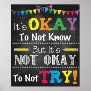 POSTER NÃO SABE, MAS NÃO ESTÁ TUDO BEM NÃO TENTAR.