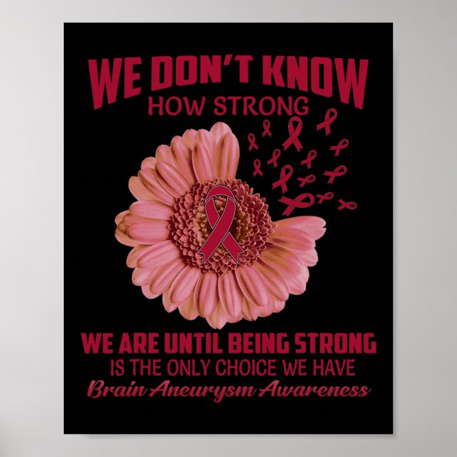 Poster Não sabemos quão forte é o neurismo cerebral (Frente)