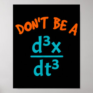 Poster Não Sacuda o Nerdy de Física Matemática