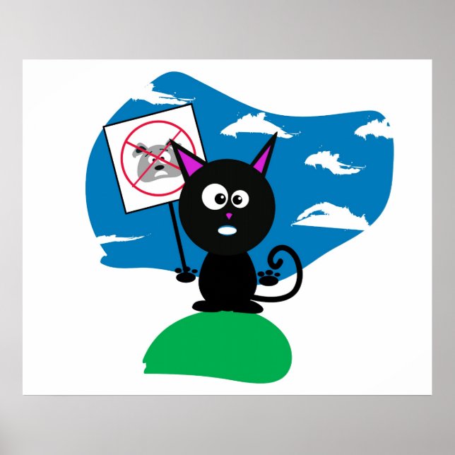 Pôster Não São Permitidos Cães (Frente)