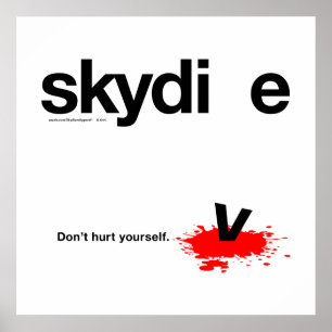 Pôster Não se fira Skydiver