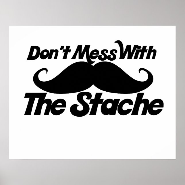 Pôster Não se meta com o bigode (Frente)