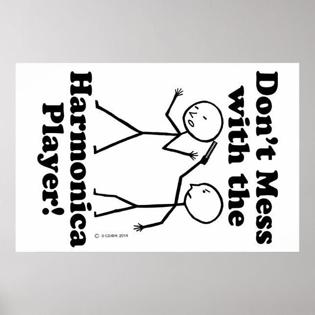 Pôster Não se meta com o jogador da Harmonica (Frente)