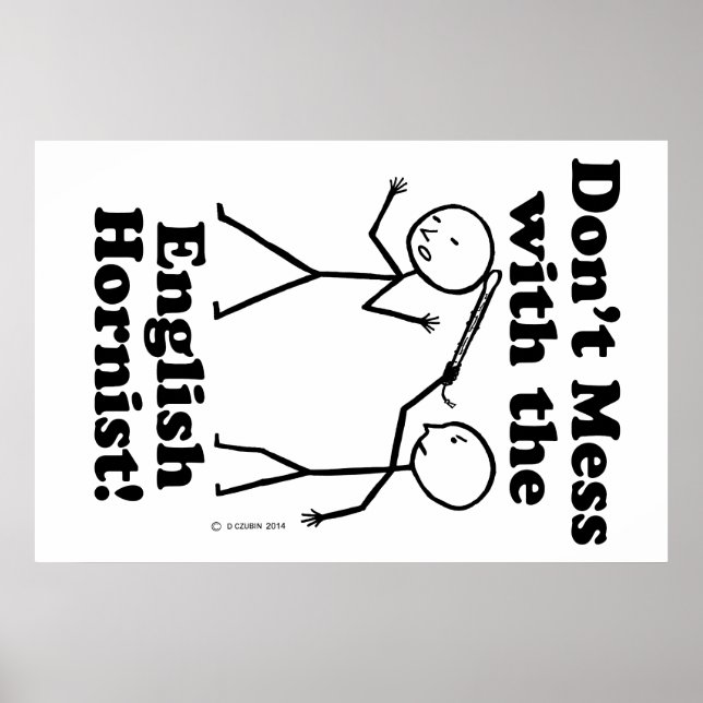 Pôster Não se meta com o monstro inglês (Frente)