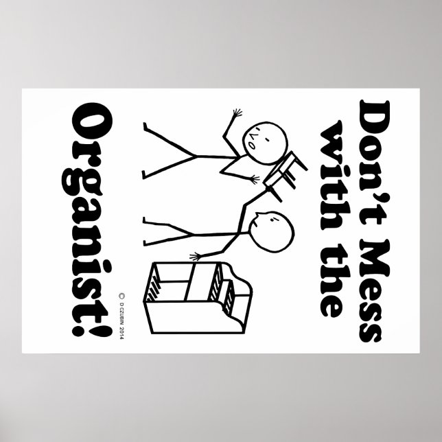 Pôster Não se meta com o organizador (Frente)