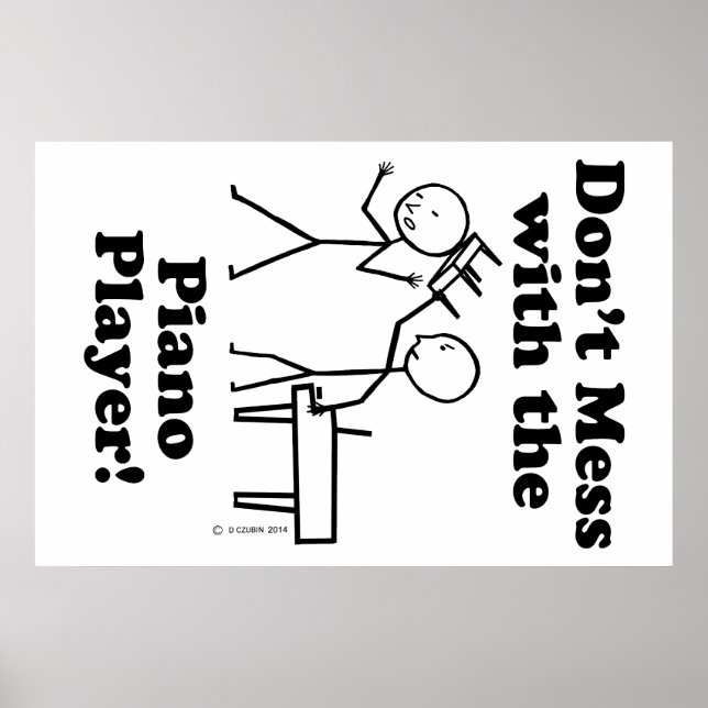 Pôster Não se meta com o pianista (Frente)