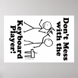 Poster Não se meta com o teclado