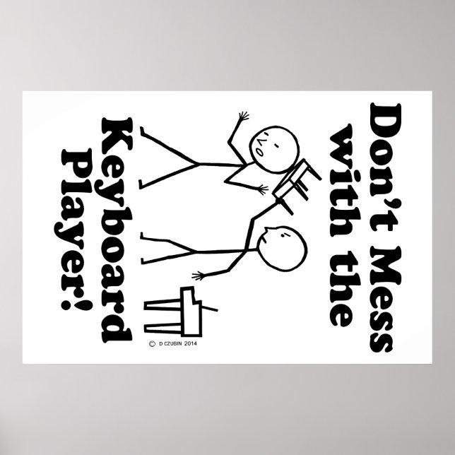 Poster Não se meta com o teclado (Frente)