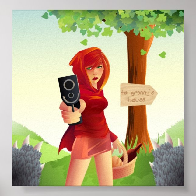 Pôster Não se meta com vermelho (Frente)