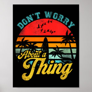 Poster Não se preocupe com uma coisa Jamaican Rasta Regga