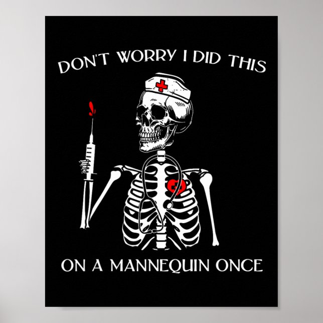 Poster Não se preocupe, eu fiz isso em um Mannequin uma v (Frente)